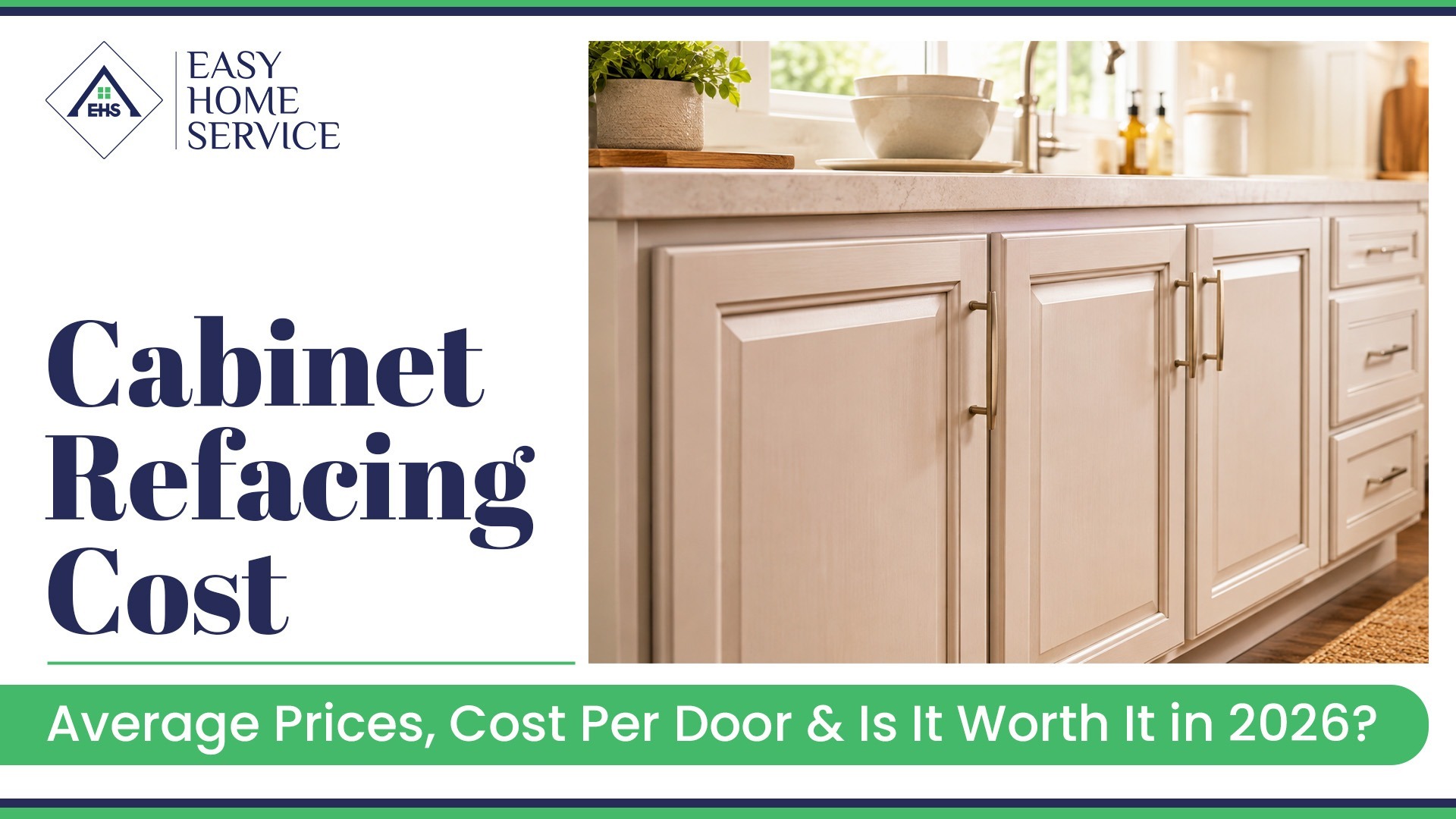 Cabinet Refacing Cost: Average Prices, Cost Per Door & Is It Worth It in 2026