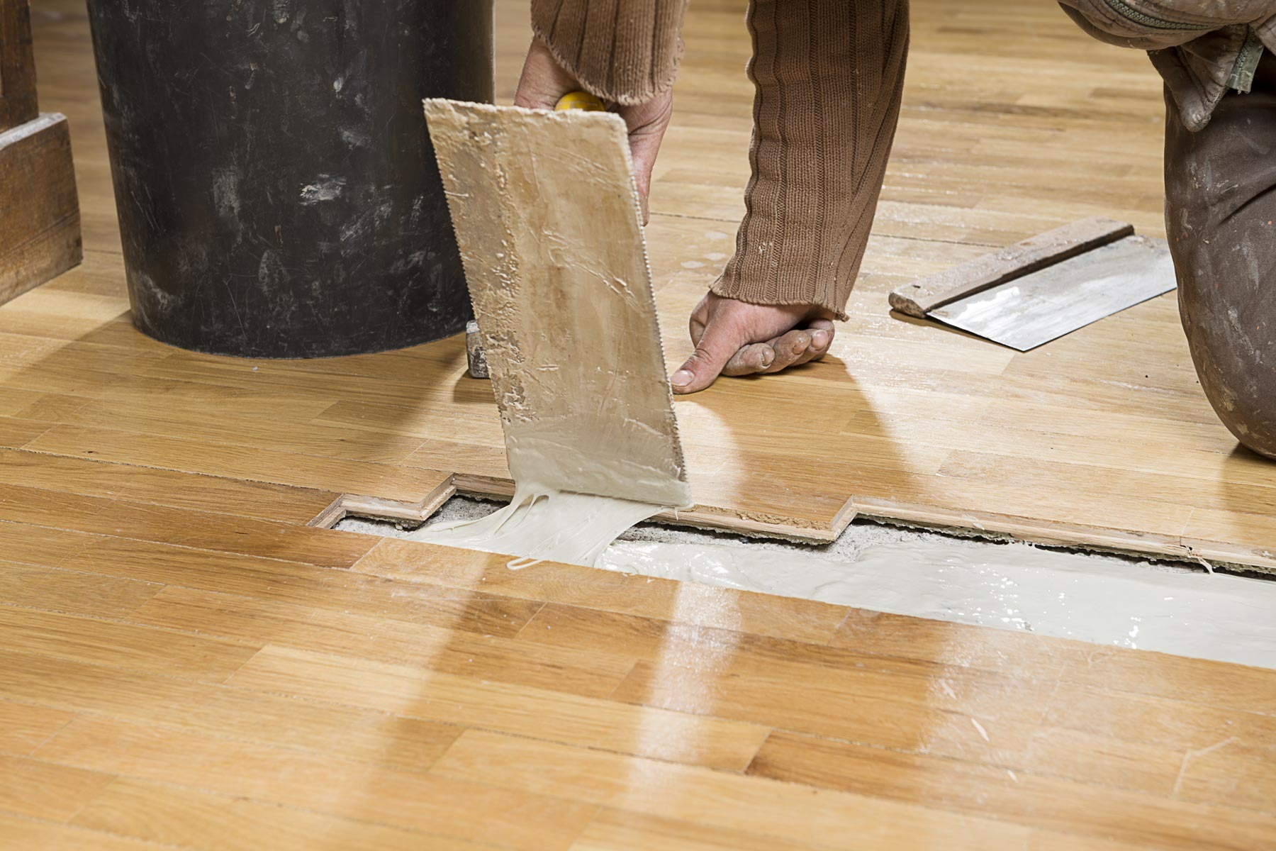 Flooring and subfloor problems found during a home inspection including damaged or uneven flooring