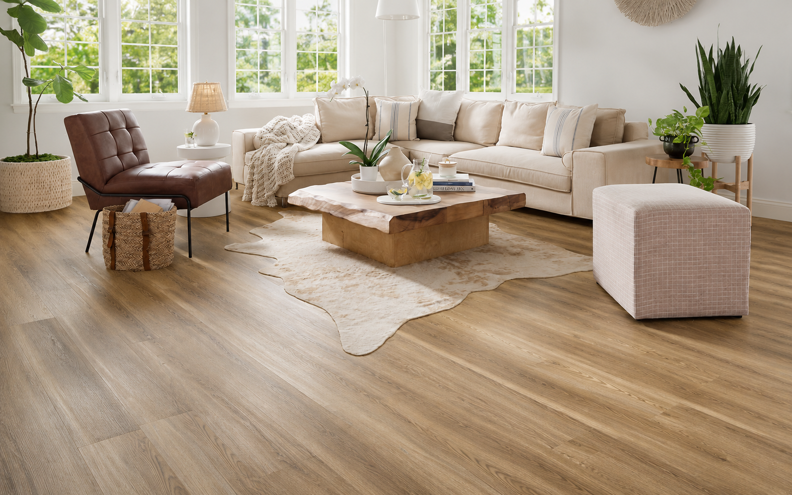 Residential flooring, painting, and interior finishing work during home renovation