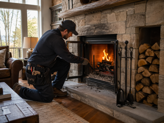 Wood-Burning Fireplaces