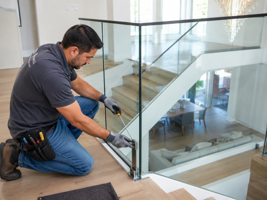 Glass railings