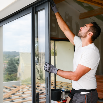 Sliding glass doors
